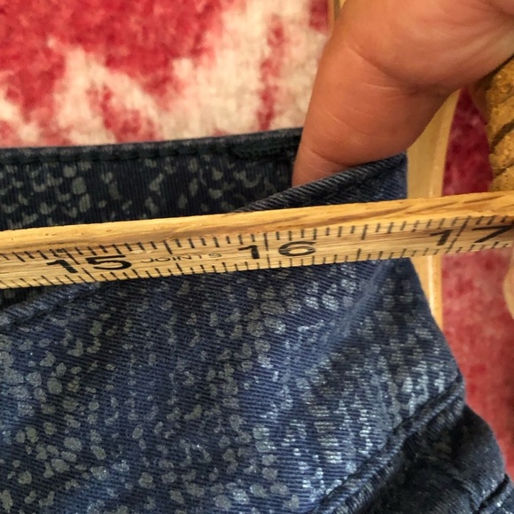 Lee Animal Print Snake Print Dark Blue Stretch Jeans Women 16 M - Picture 8 of 11